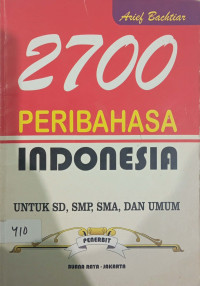 Image of 2700 PERIBAHASA INDONESIA