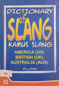 Image of DICTIONARY OF SLANK KAMUS SLANG AMERICA, BRITISH, AUSTRALIA