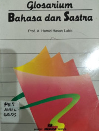Image of GLOSARIUM BAHASA DAN SASTRA