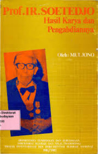 Image of Prof.Ir. Soetedjo Hasil Karya dan Pengabdiannya