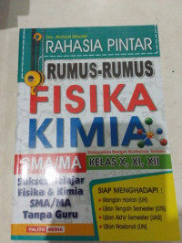 Image of RAHASIA PINTAR RUMUS-RUMUS FISIKA KIMIA