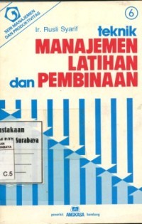 Image of Teknik Manjemen Latihan Dan Pembinaan
