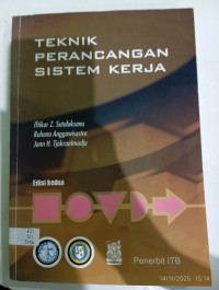 Image of TEKNIK PERANCANGAN SISTEM KERJA